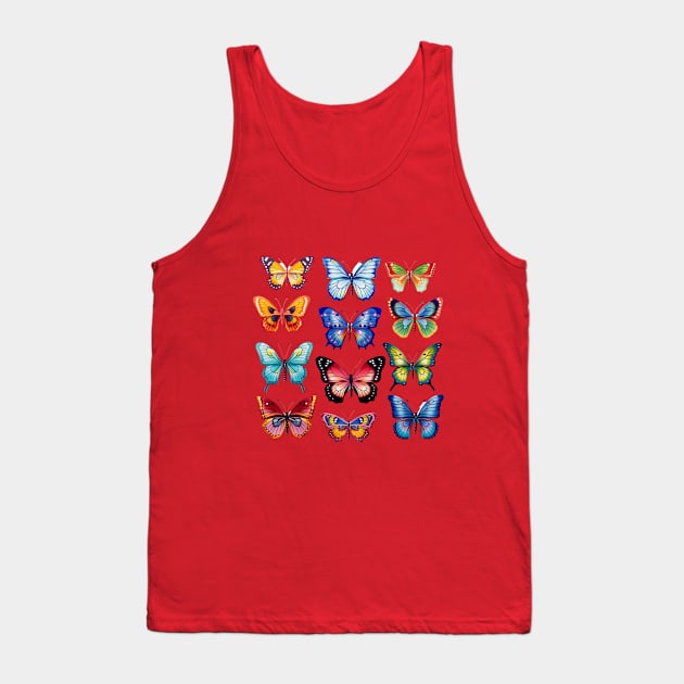 Butterflies01 Tank Top by FehuMarcinArt